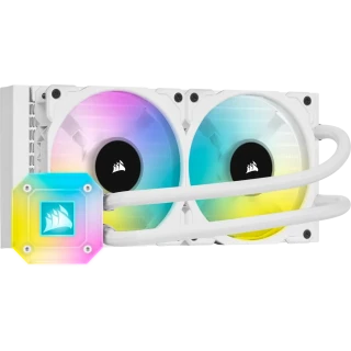 CORSAIR iCUE H100i ELITE CAPELLIX Liquid CPU Cooler — White