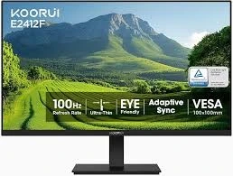 KOORUI 22" Full HD Computer Monitor – 100Hz, VA Panel, Ultra-Slim, Adaptive Sync