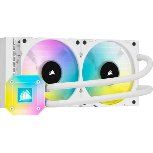 CORSAIR iCUE H100i ELITE CAPELLIX Liquid CPU Cooler — White