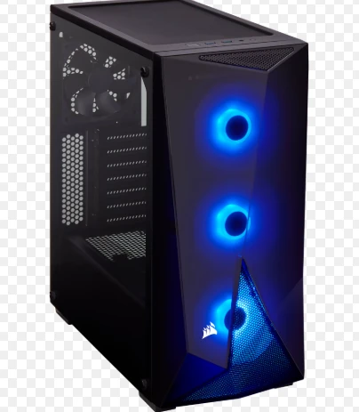 Corsair Carbide Series SPEC-DELTA RGB Tempered Glass Mid-Tower ATX Gaming Case – Black (CC-9011166-WW)