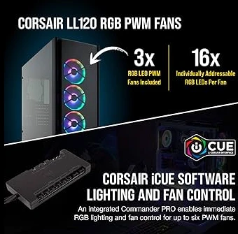 CORSAIR Obsidian Series 500D RGB SE Premium Mid‑Tower PC Case — CC‑9011139‑WW