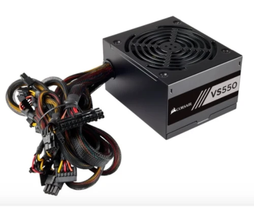 Corsair VS Series™ VS550 — 550 W 80 PLUS® White Certified Power Supply Unit (PSU)