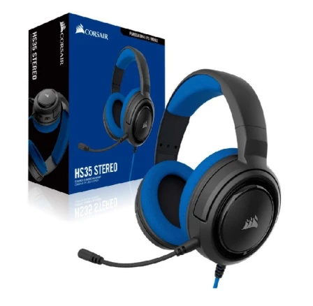 CORSAIR HS35 Blue Gaming Headphone CA-901119-AP