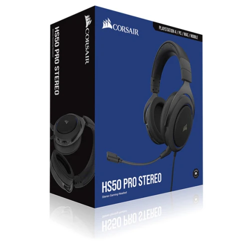 CORSAIR HS50 Pro-Blue Carbon Gaming Headphone CA-9011217-AP